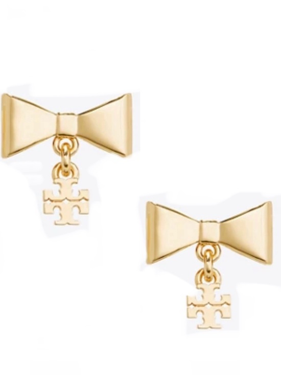 Tory Burch Jewelry - TORY BURCH ⭐️ CURIOUSITY SMALL GOLD BOW EARRINGS 🎀